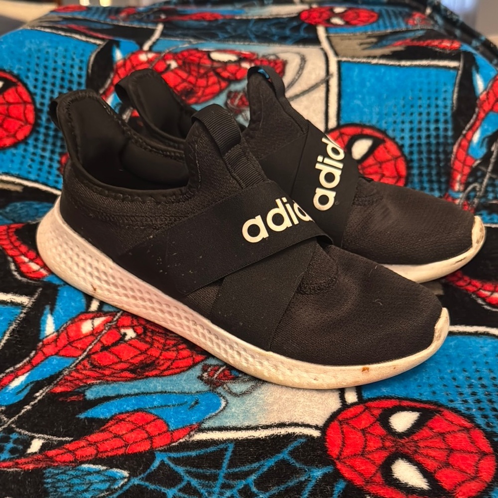 Adidas Black Slip-On Shoes